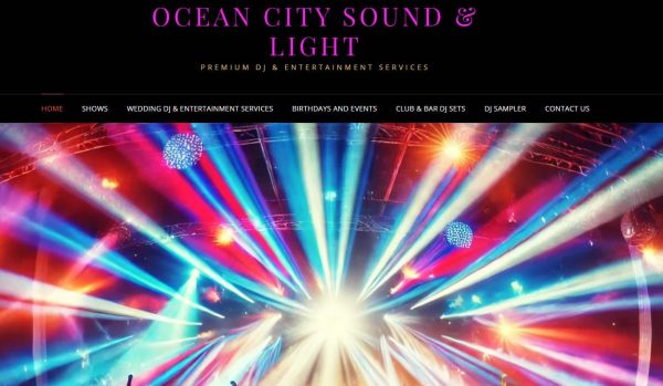 Ocean City Sound & Light homepage DJ and entertainment services in Plymouth